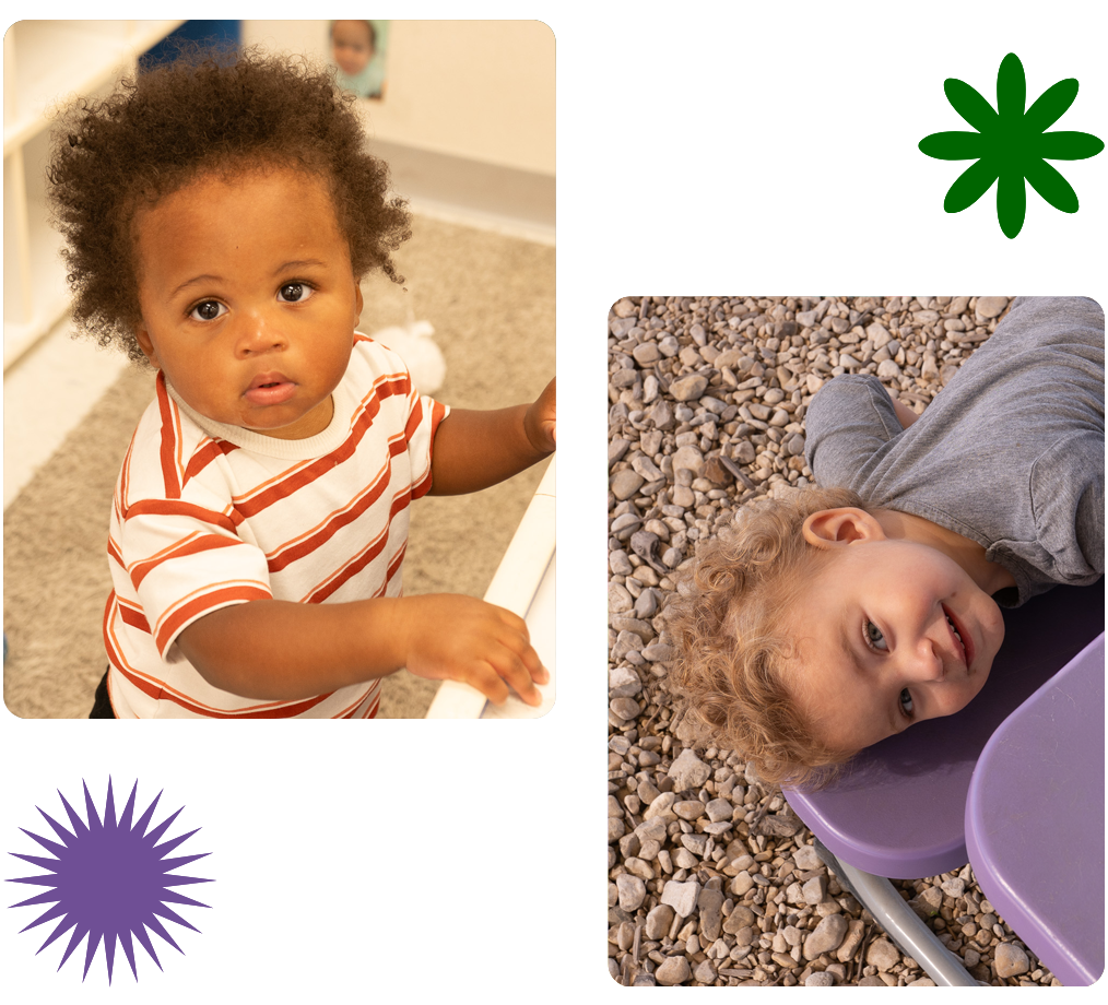 Babies and young children playing during daycare activities at Bright Beginnings Daycare and Preschool in Kerrville, Texas. Contact Daycare Preschool Afterschool in Kerrville