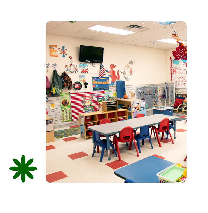 Twos classroom at Bright Beginnings Daycare and Preschool in Kerrville, Texas where children learn and play. Daycare Childcare Preschool Kerrville