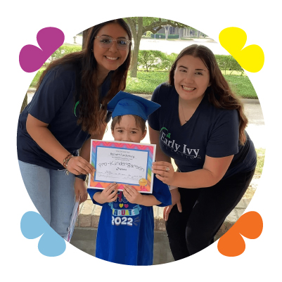 Preschool graduation at Learning Center Live Oak celebrating school readiness milestone