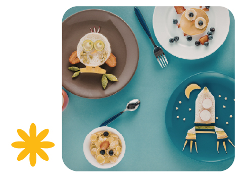 Creative healthy meals for children at Learning Center Live Oak summer camp program